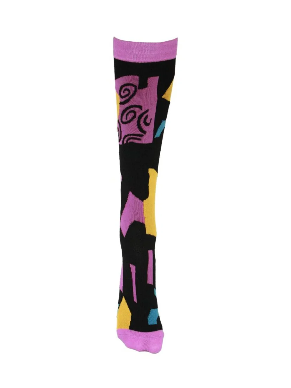 Nightmare Before Christmas Sally Knee High Socks - Playful Patchwork Halloween